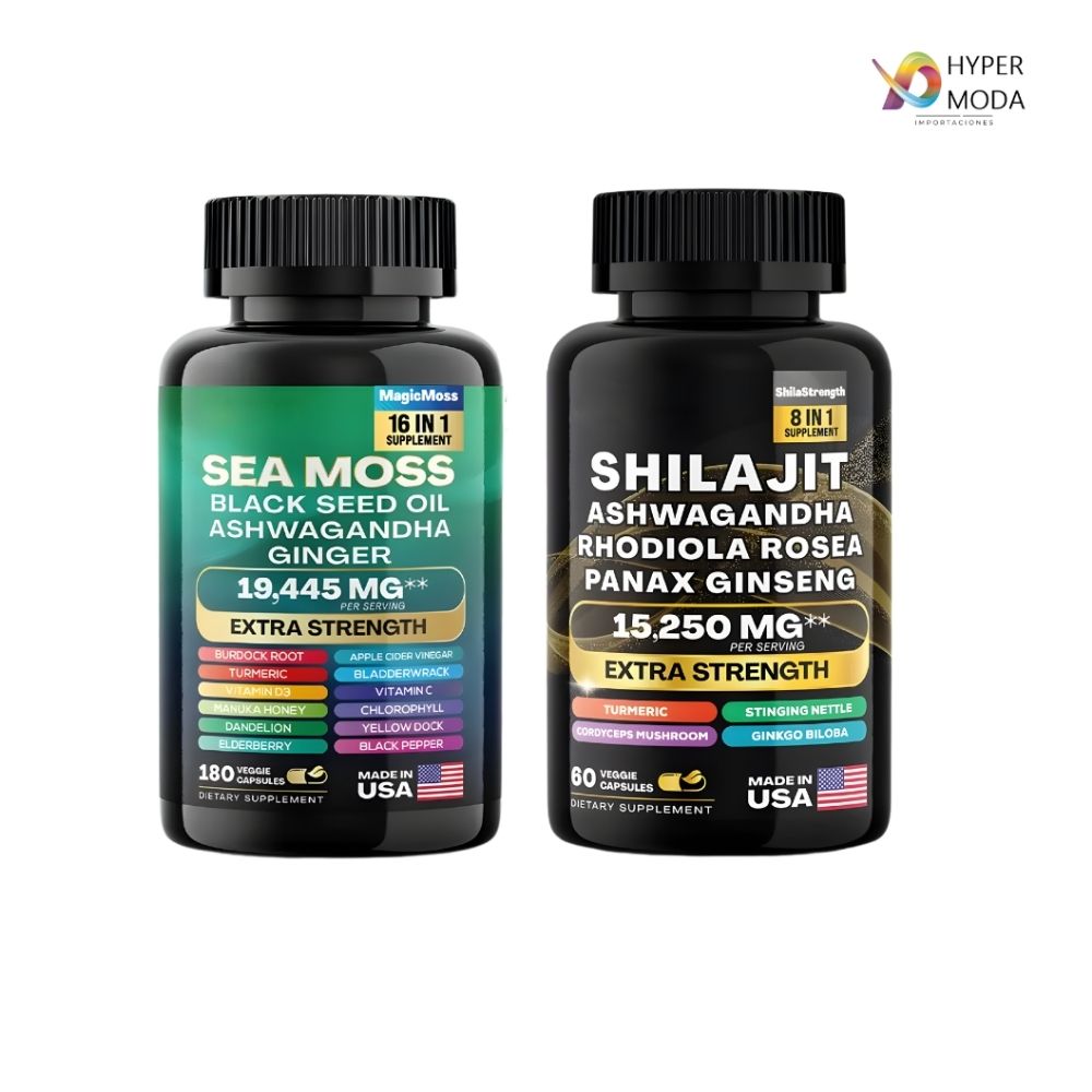 Kit Shilajit Sea Moss 60 Cap 2 Pcs
