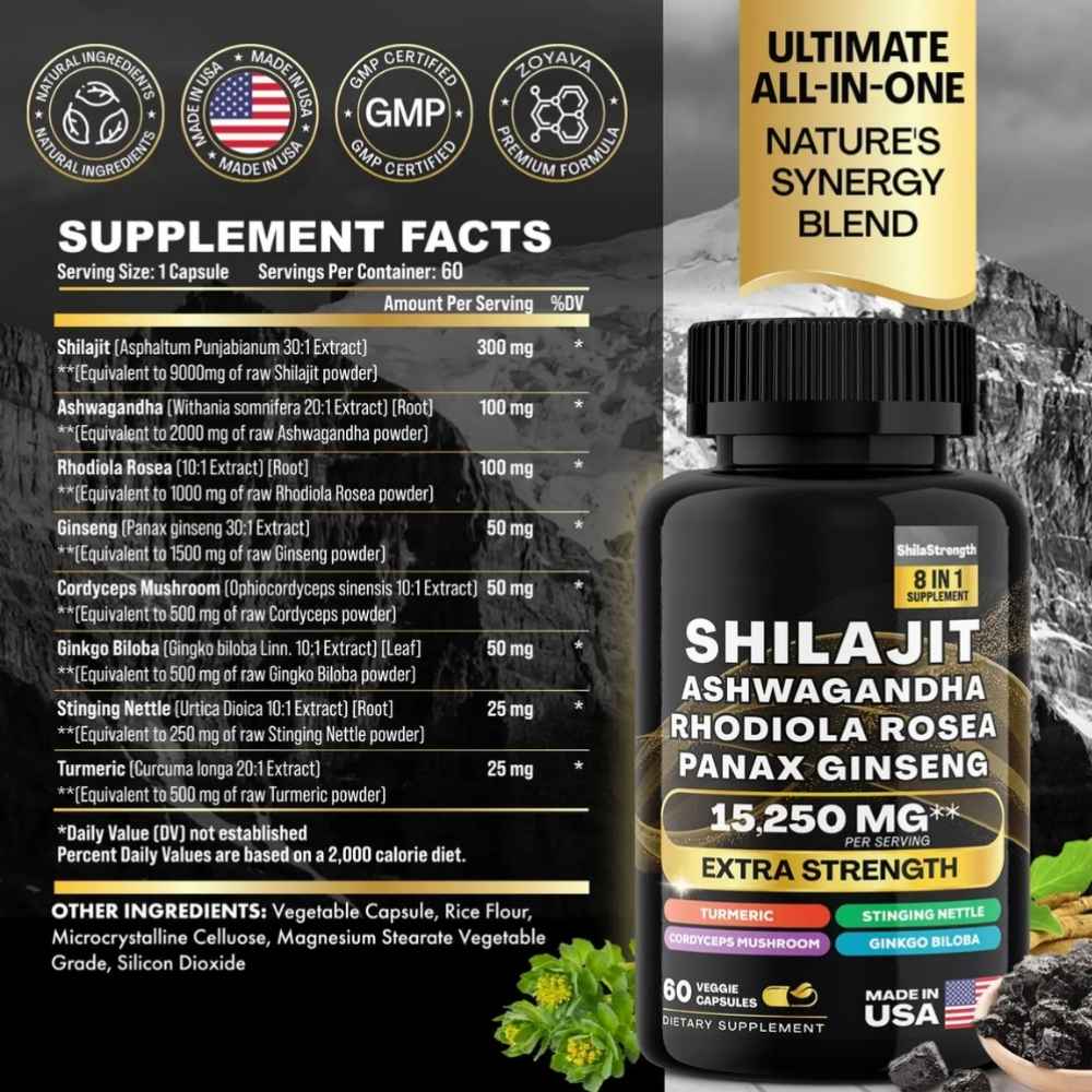 Kit Shilajit Sea Moss 60 Cap 2 Pcs - Imagen 3