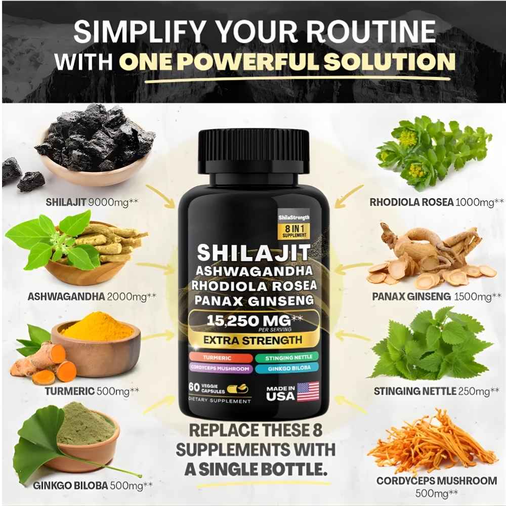 Kit Shilajit Sea Moss 60 Cap 2 Pcs - Imagen 4