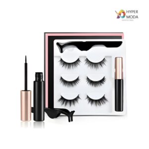 Kit 3 Pares Pestanas Postizas Magneticas