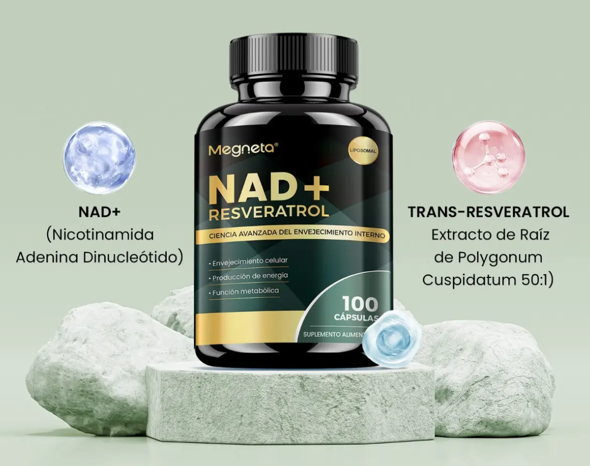 Suplemento Megneta Nad Resveratrol Negro - Imagen 4